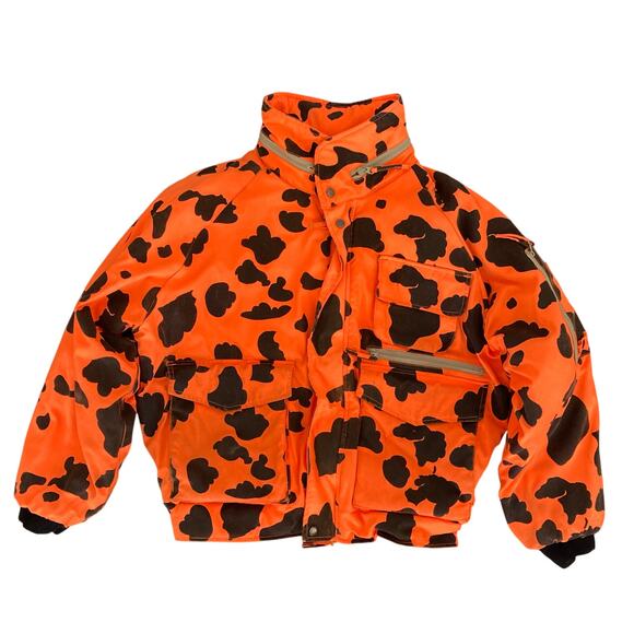 Vintage Blaze Orange Duck Camo Gamehide Jacket - Picture 1 of 9